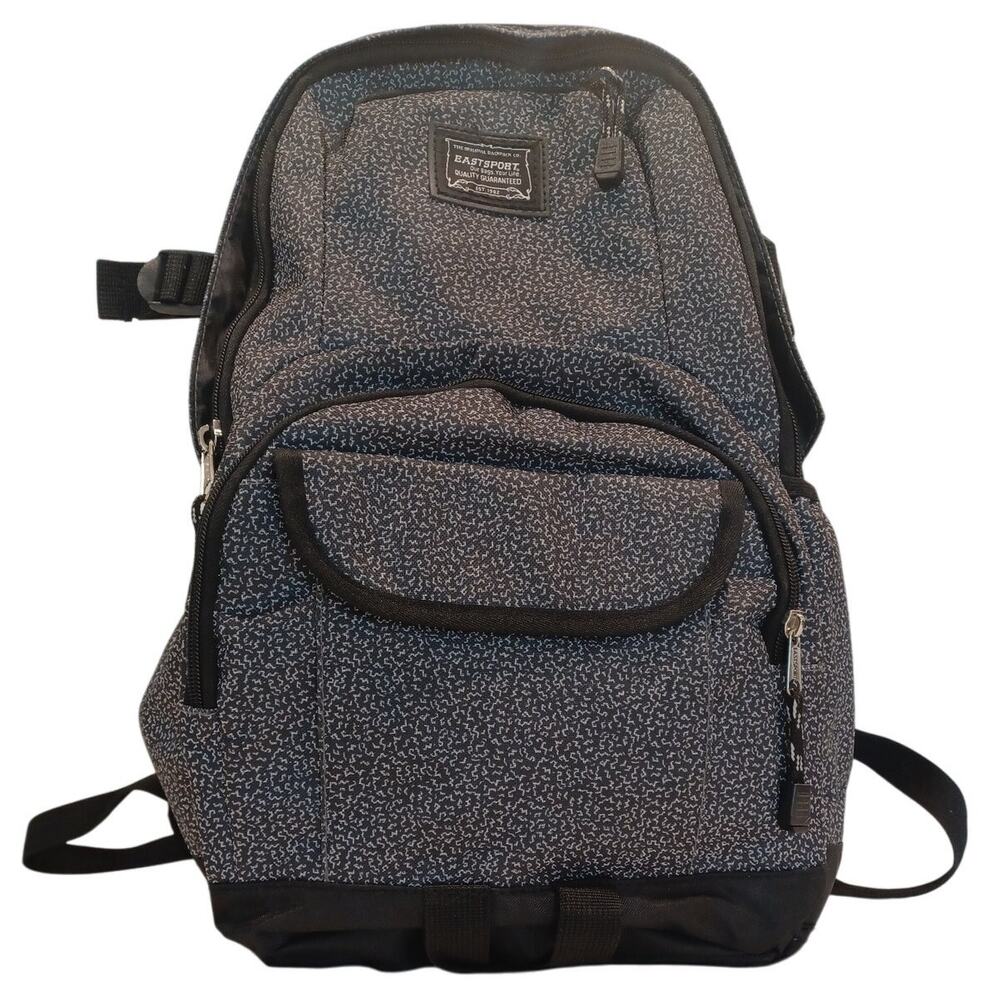 Eastsport 3 Pocket Laptop Sleeve Padded Shoulder Strap Backpack Black